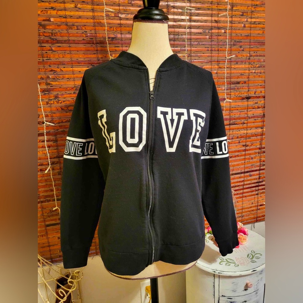 Bobbie Brooks Black Zip-Up Jacket/Sweatshirt - Picture 3 of 6